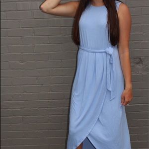 Sky Blue Cotton Dress